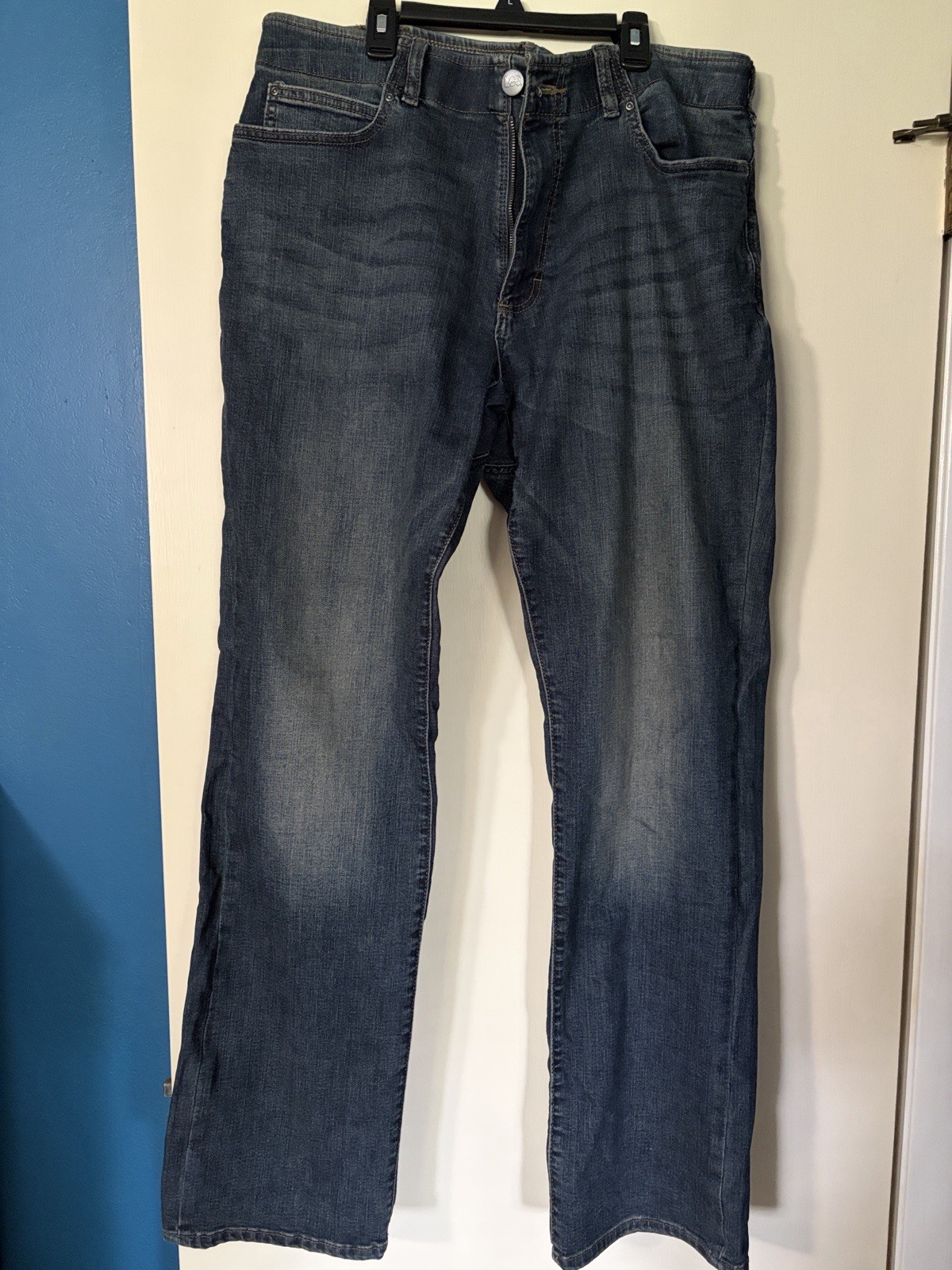 Lee Extreme Motion Men’s Bootcut Jeans Regular Fit Blue Mid Rise Stretch