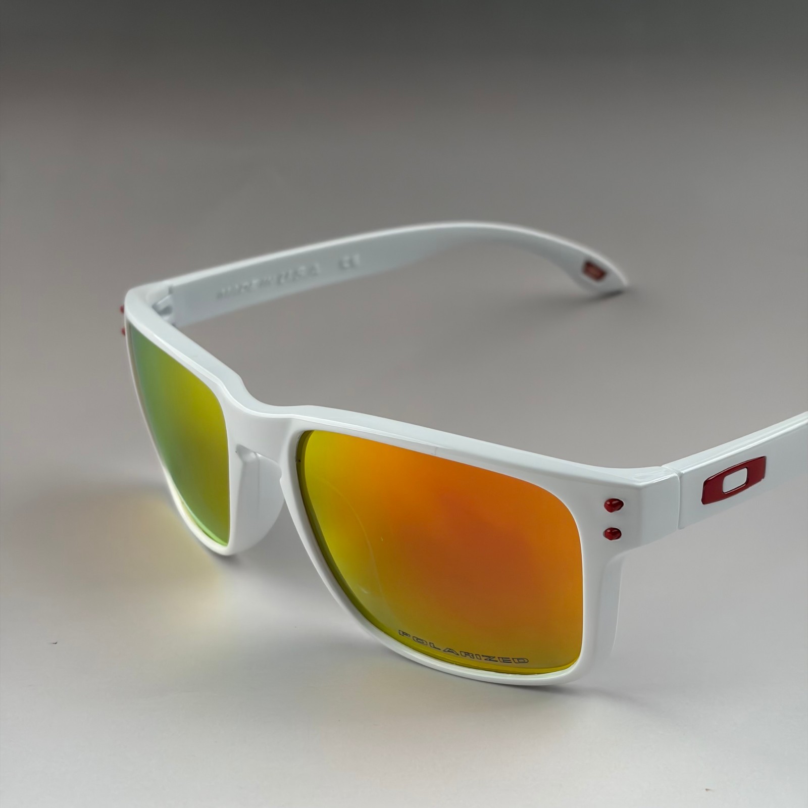 Oakley Holbrook Sunglasses White Frame Orange Lens With Box, Case