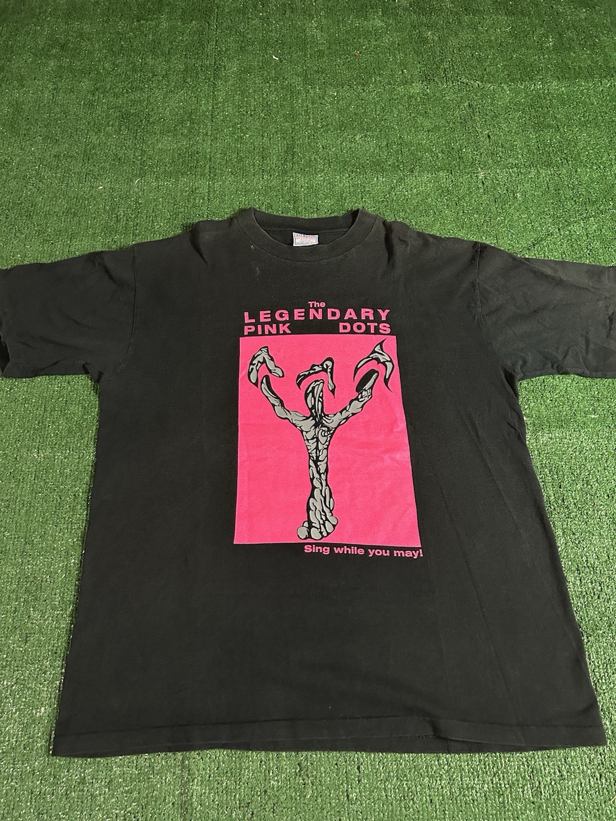 Vintage 90s The Legendary Pink Dots “Sing while you may” Band T Shirt XL Rock