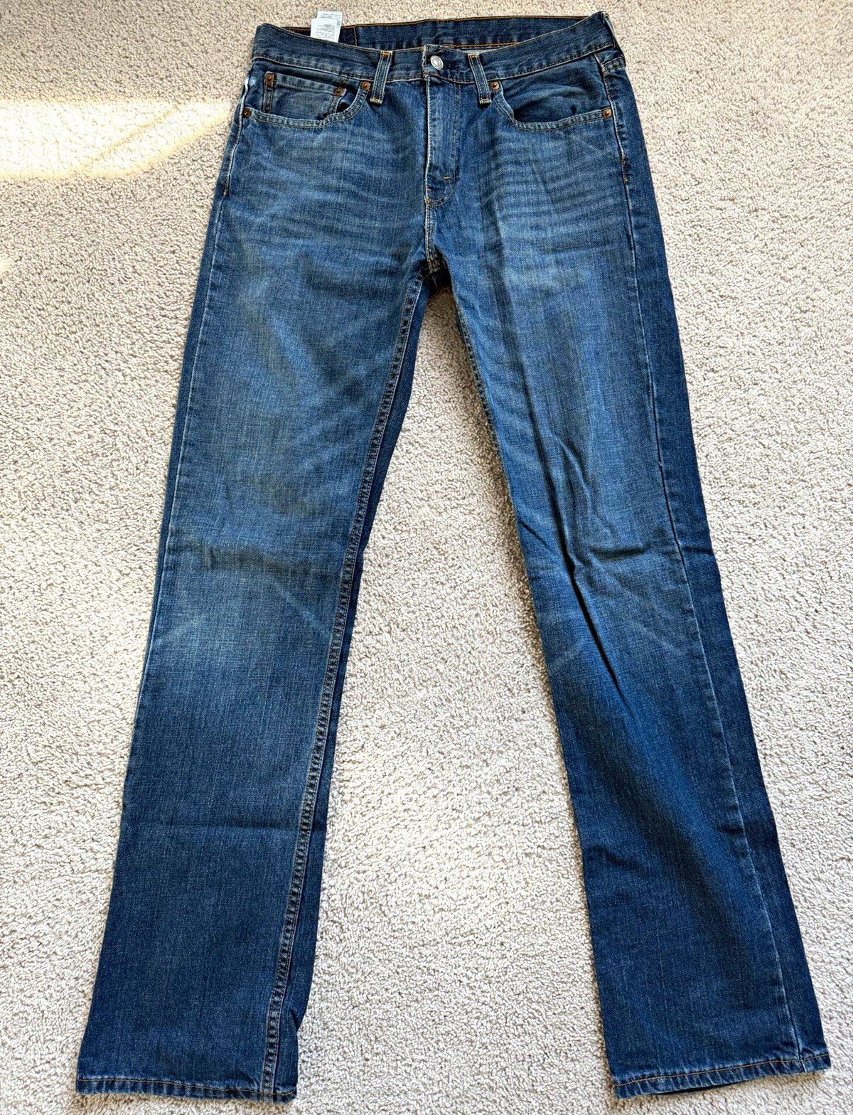 Levi’s Blue Denim Jeans Men’s Slim Fit Bootcut Low Rise 5-Pocket