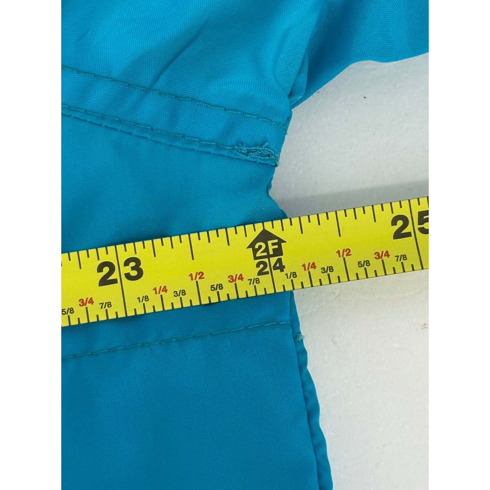 Pacific Trail Vintage Teal Windbreaker Jacket Full Zip Packable Hood 90s Sz XL