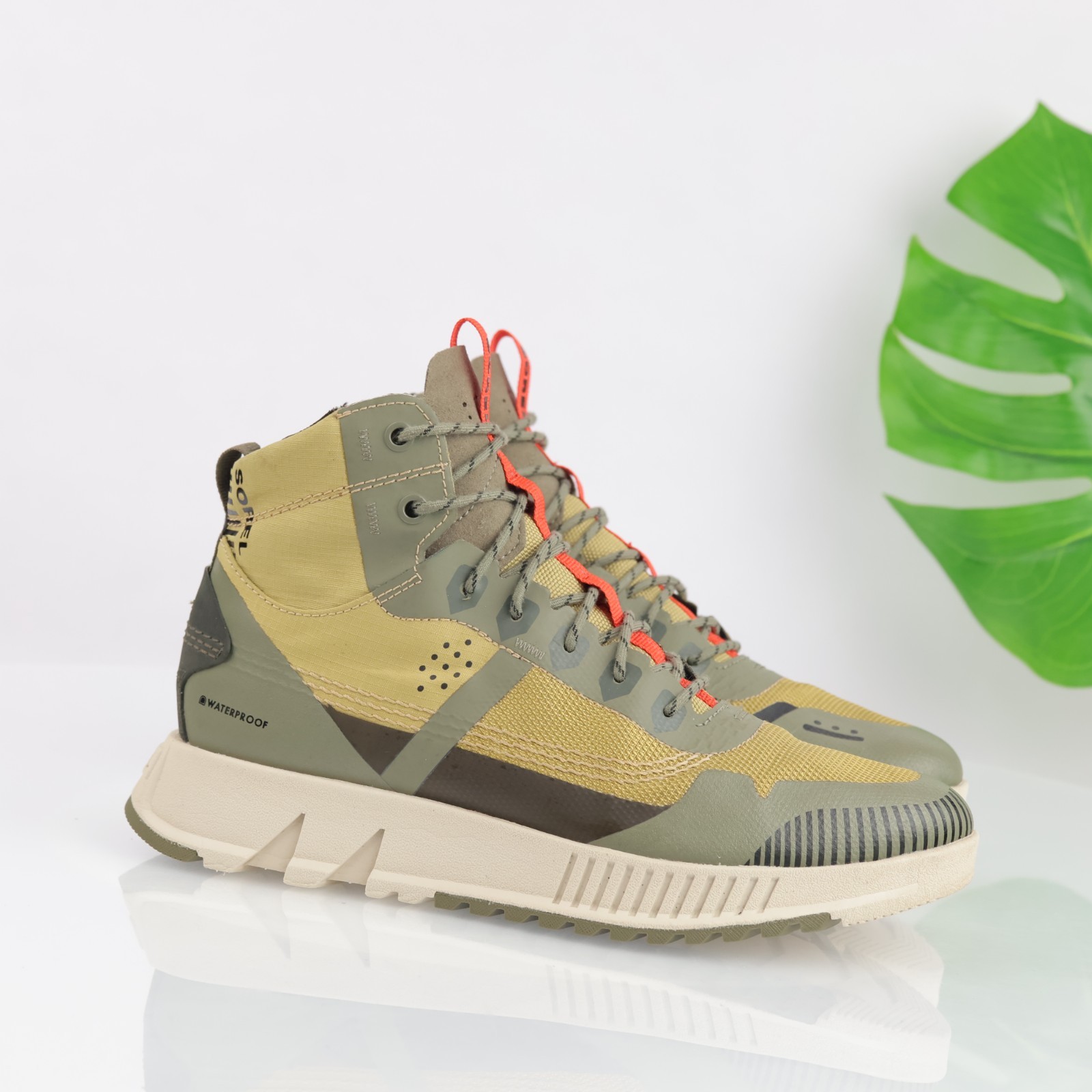 Sorel Mens Mac Hill Lite Rush Waterproof‎ Sneaker Boot Size 7.5 Green Lace Up