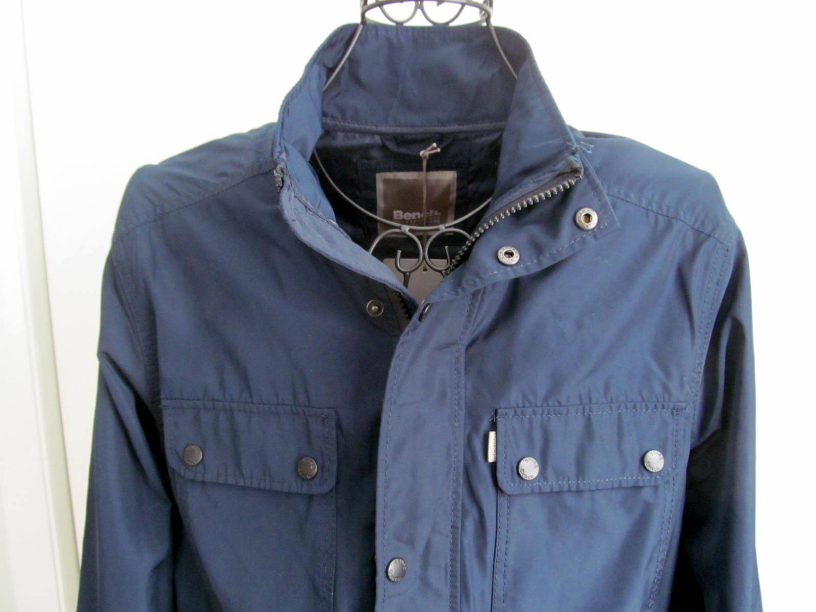 New Bench Men’s Windbreaker Jacket Digression Button and Zip Front Sz S $139