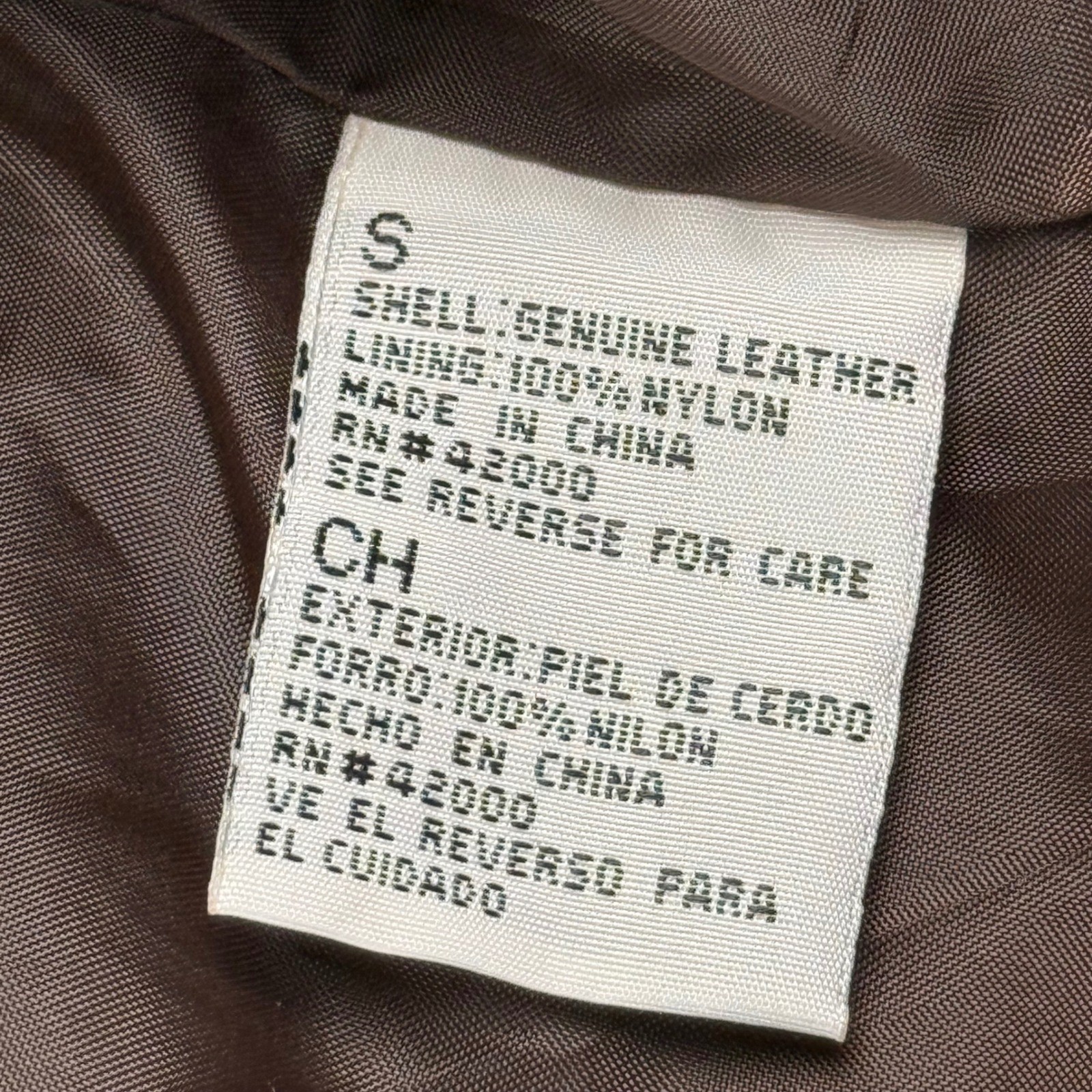 Kathy Ireland Womens Brown Suede Leather Full Zip Jacket Small Vintage Style