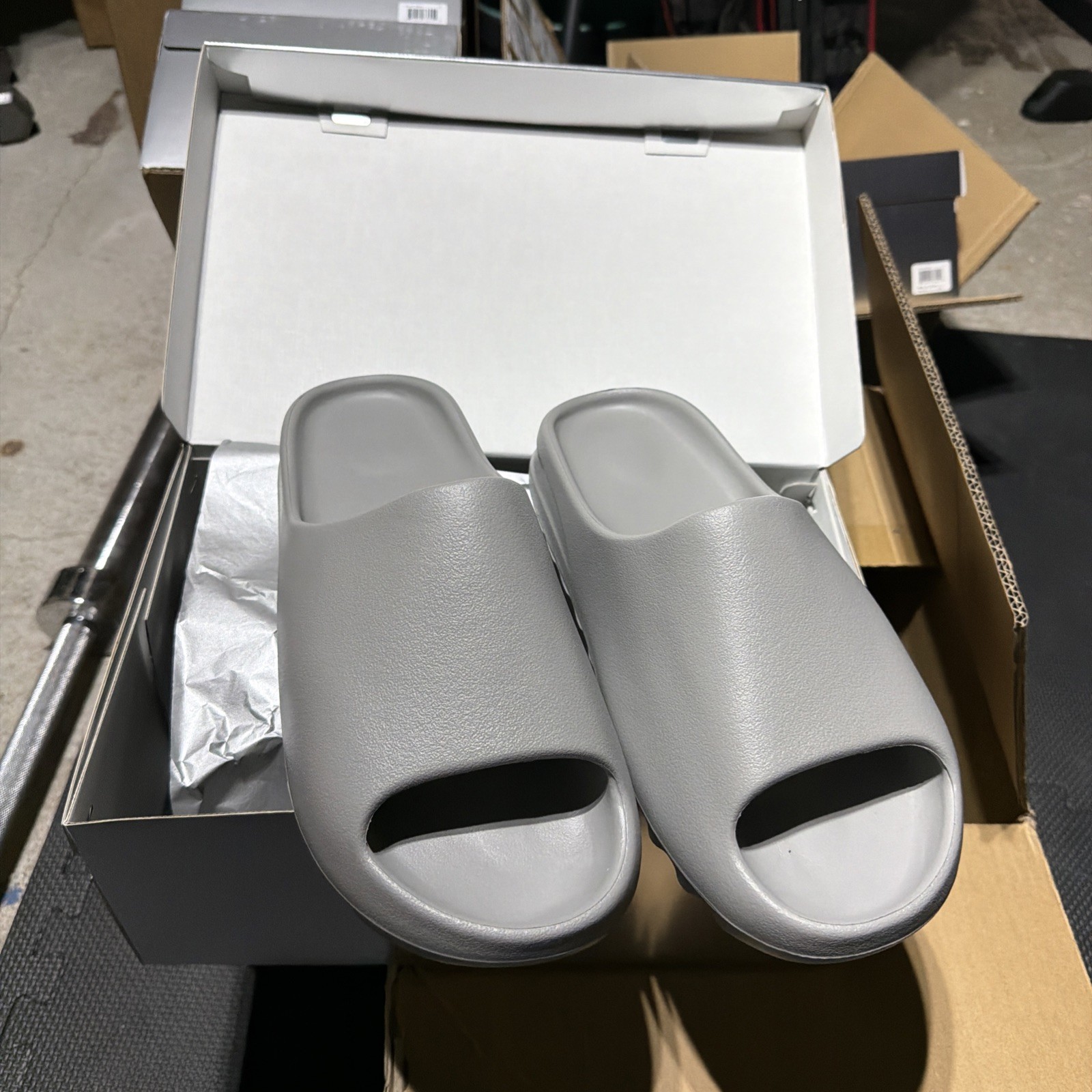 Size 13 GRAY or “GREY” YZY YS-01 Yeezy Slide – NEW IN BOX!