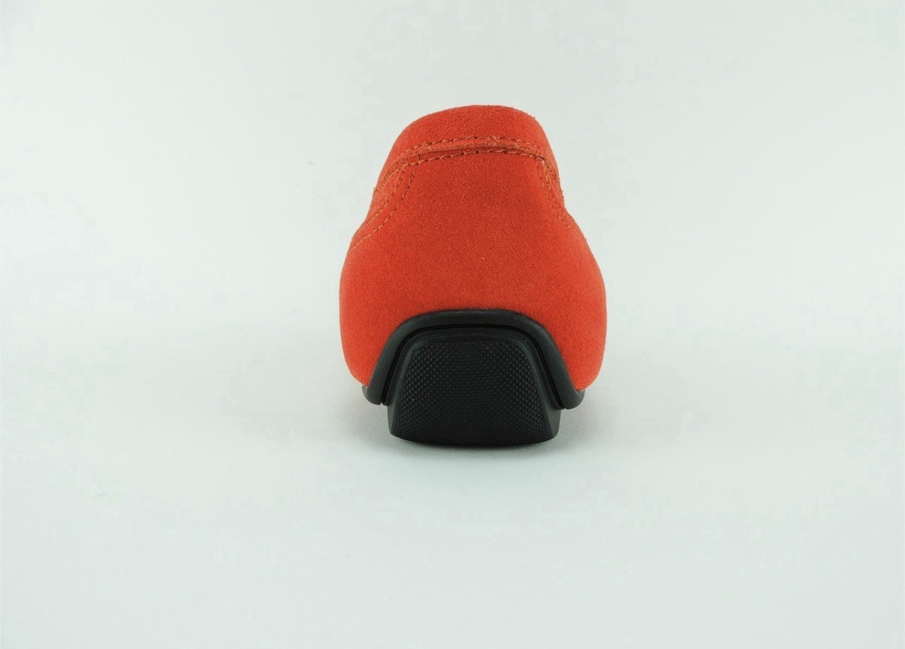 Alfani Men’s Kendric Textured Drivers Orange Suede Size 10 M