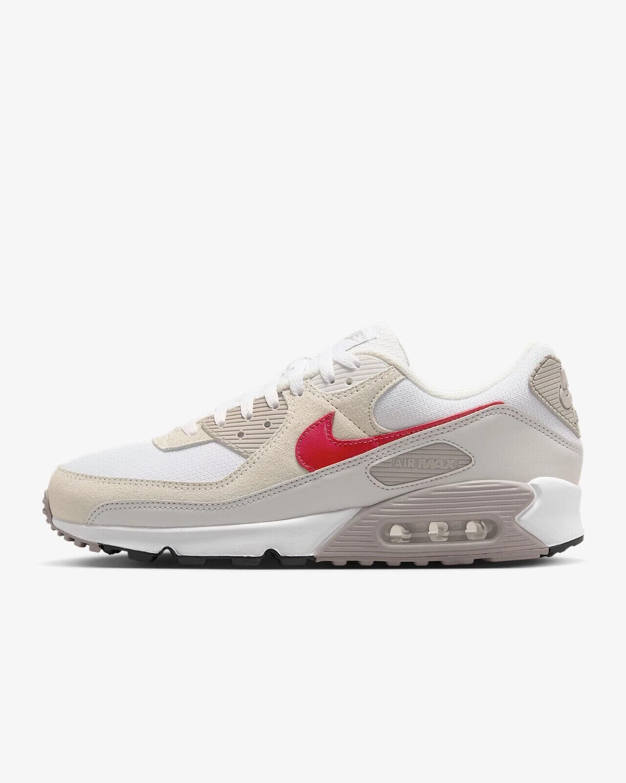 Nike DM0029-113 Air Max 90 White College Grey Vast Grey Red Men’s shoes mot04