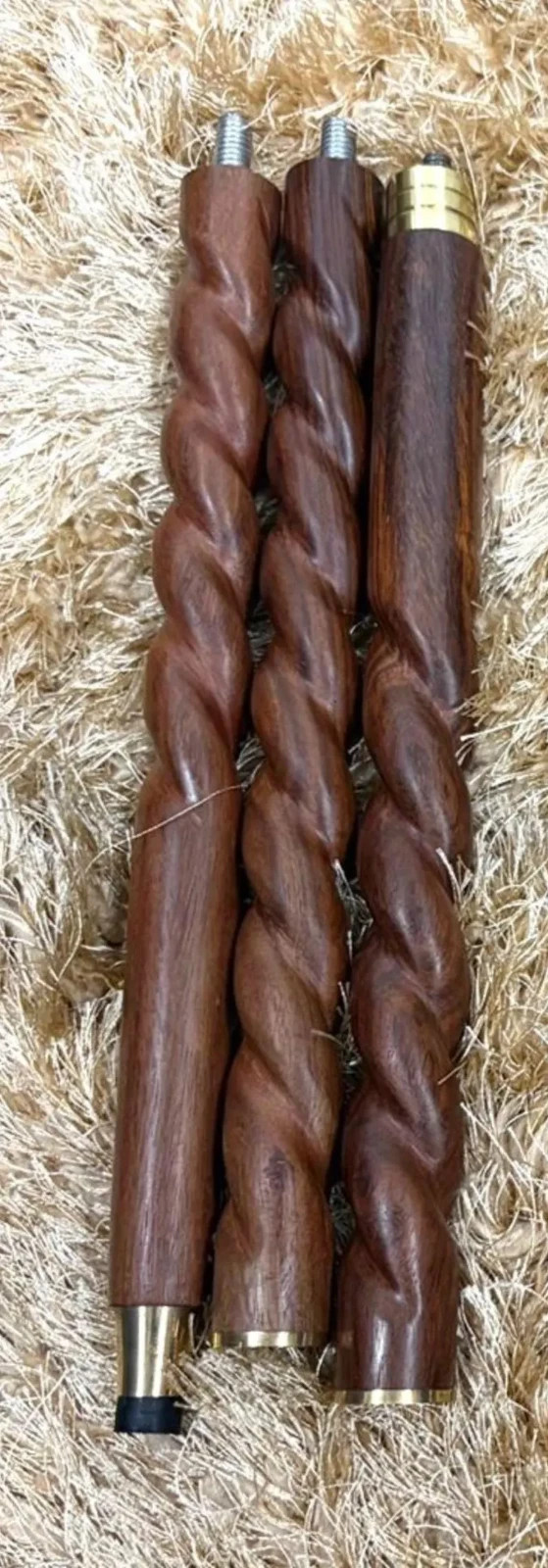 Handmade Wooden Walking Stick 3 Foldable Canes Nautical Shaft Gift Item