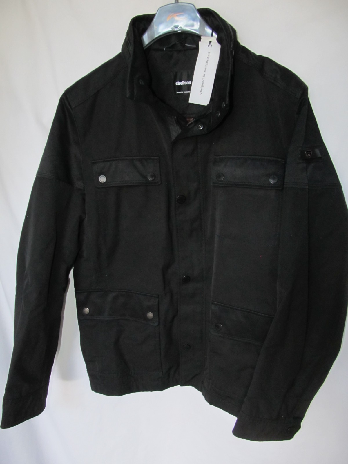 NWT Men’s STRELLSON ‘Horton’ Black Zip Up Lined Jacket Size 50 (chest 43″)