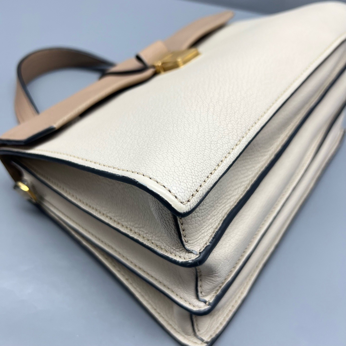 Miu Miu Pre-Owned Authentic Luxury Handbag Colorblock 27*18*13cm