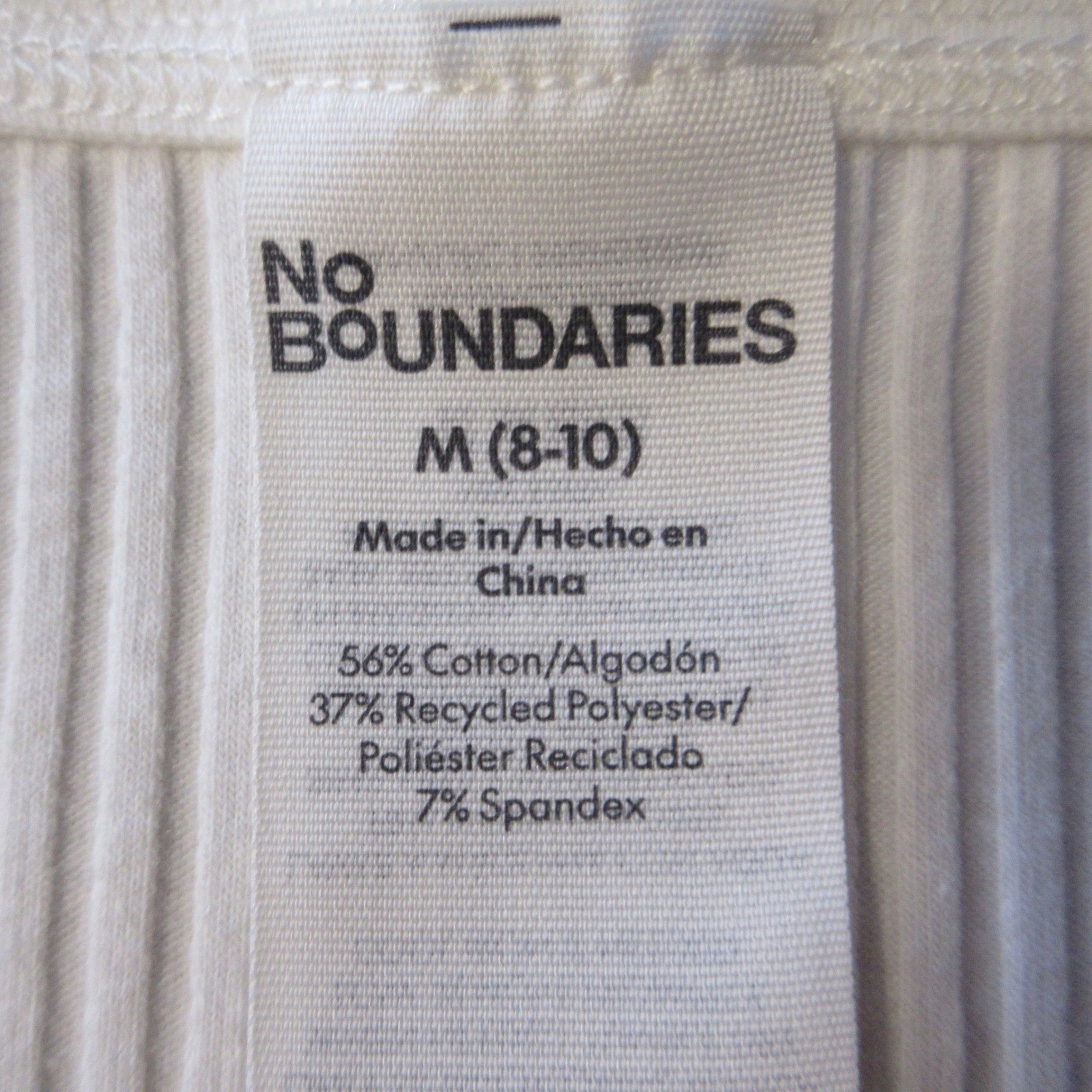 NB Scoop Neck Y2K Vibe Ribbed Shirttail Henley Top Size M White Cream Shirt NWT