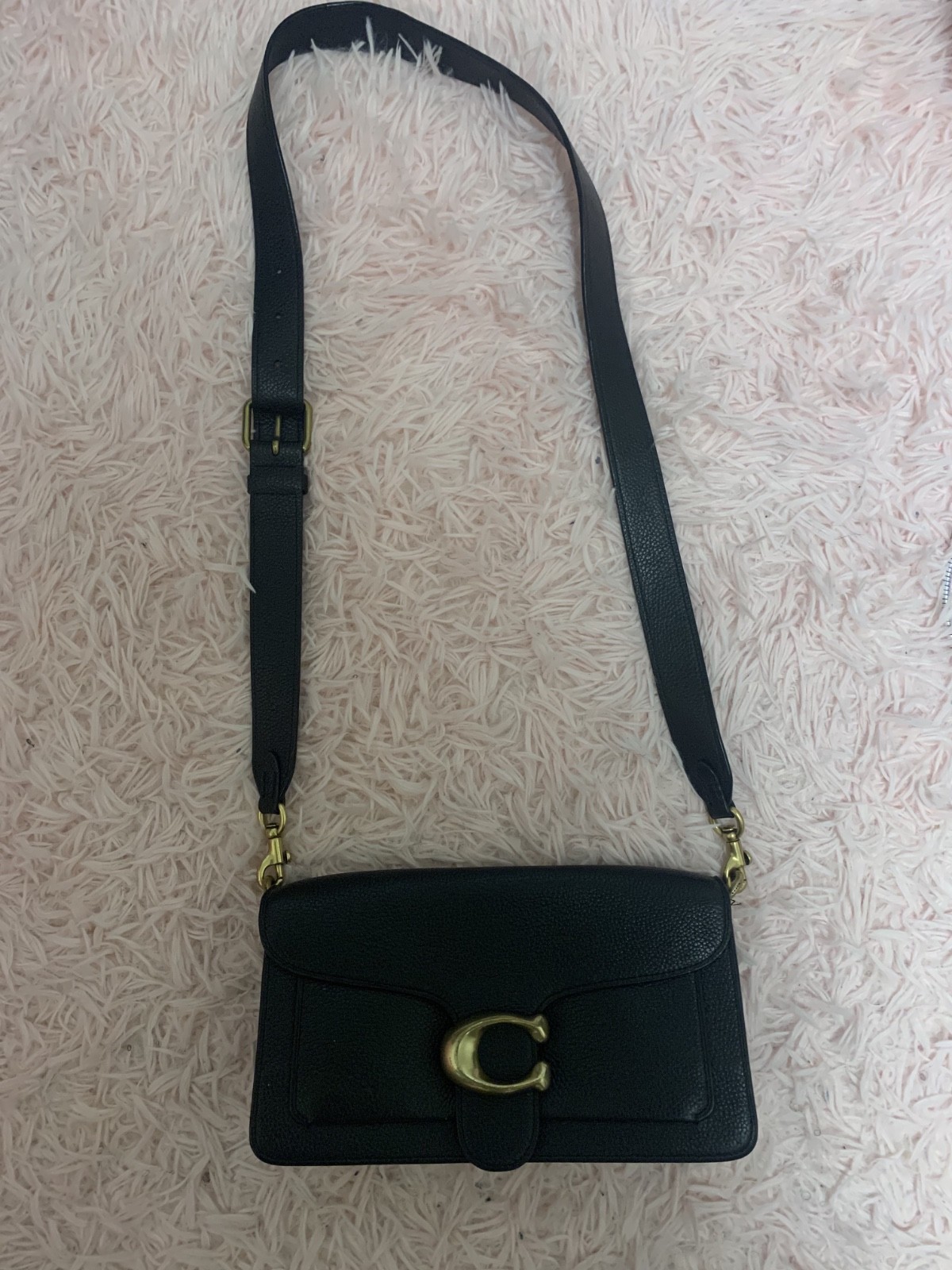 Coach Women’s Tabby 26 Black Pebbled Leather Shoulder Bag