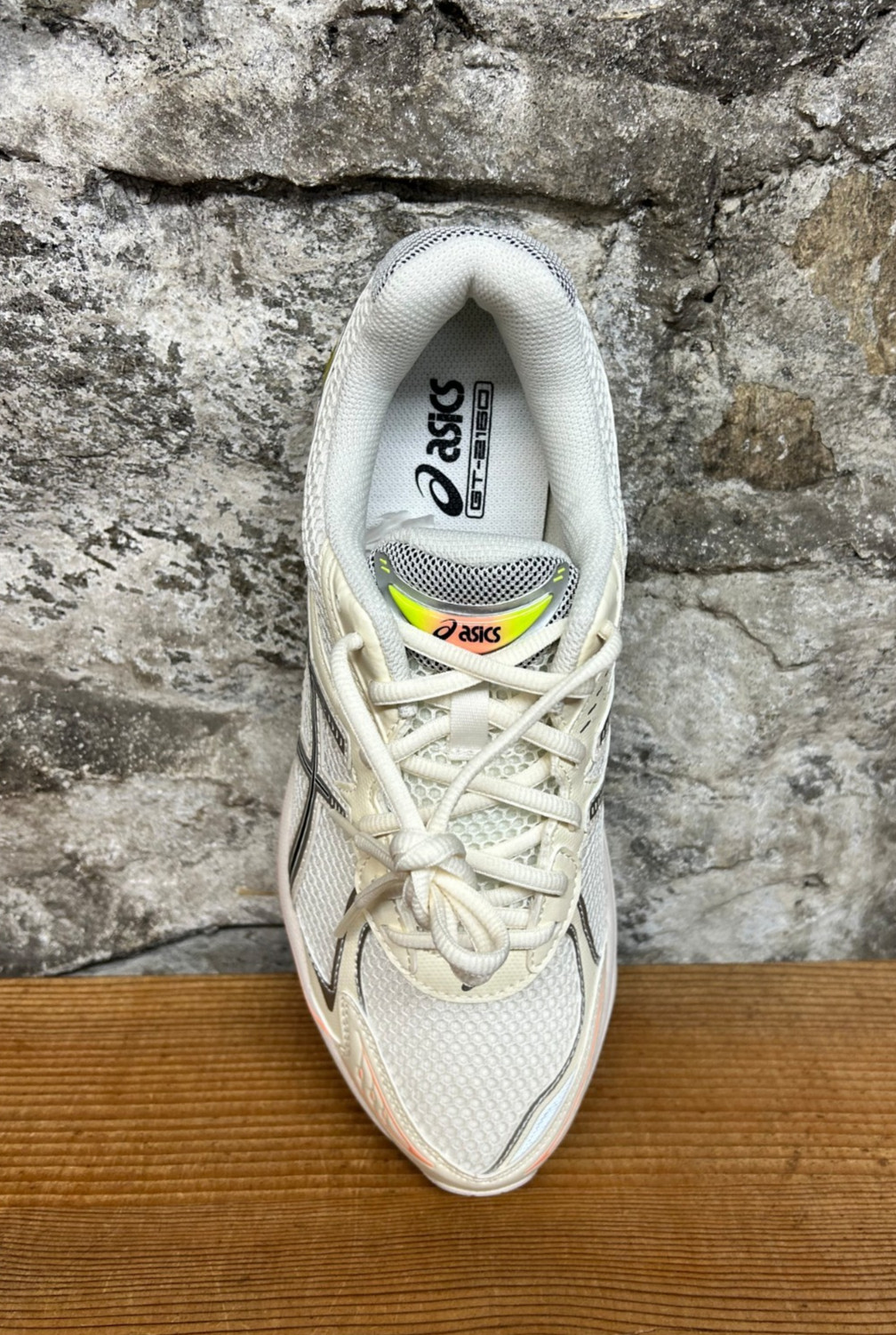 ASICS GT-2160 PARIS 1203A570-750 CREAM/SAFETY YELLOW New In Box