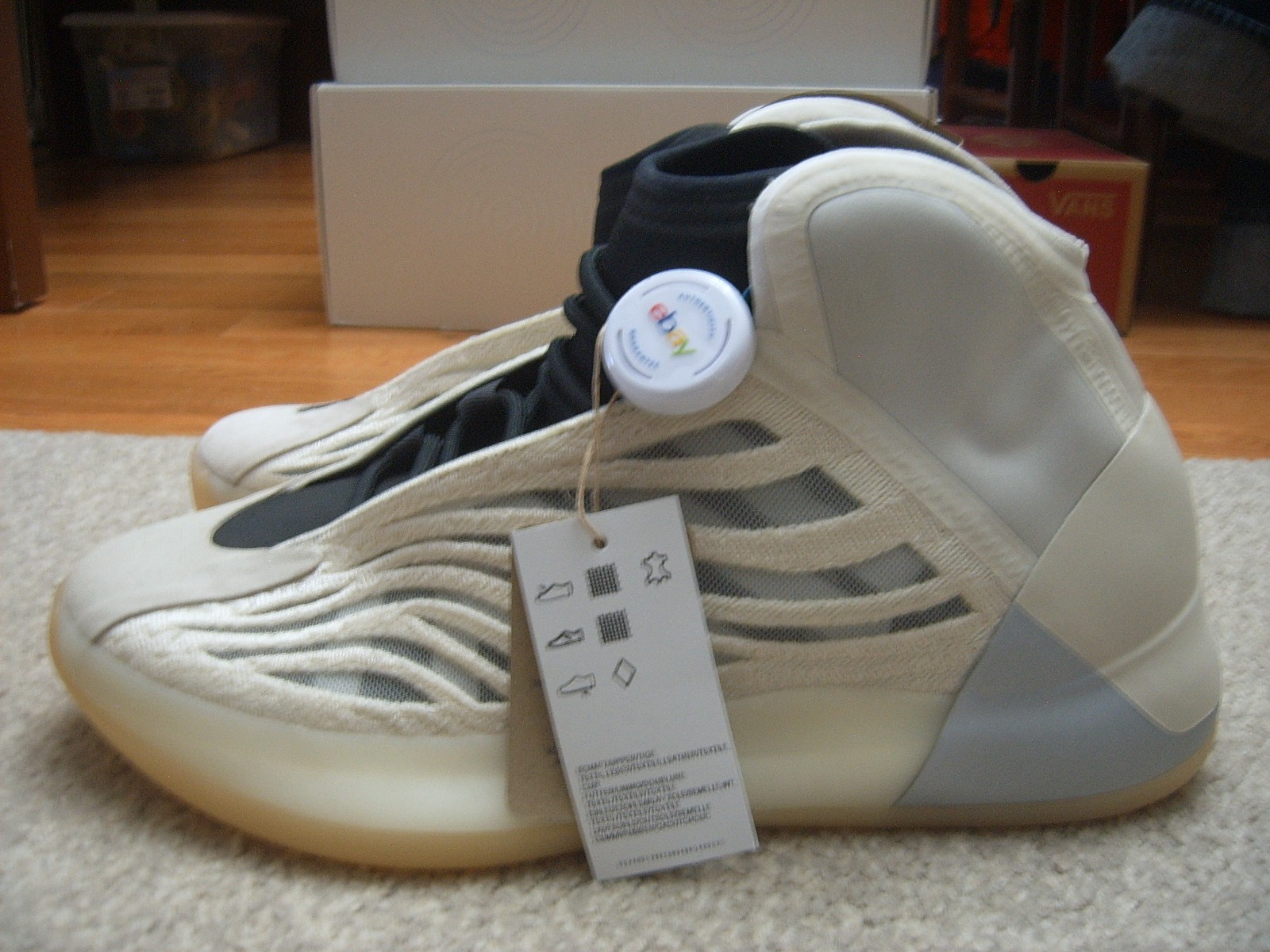 Size 10.5 – adidas Yeezy Quantum Mist Slate Shoes/Sneakers Please Read