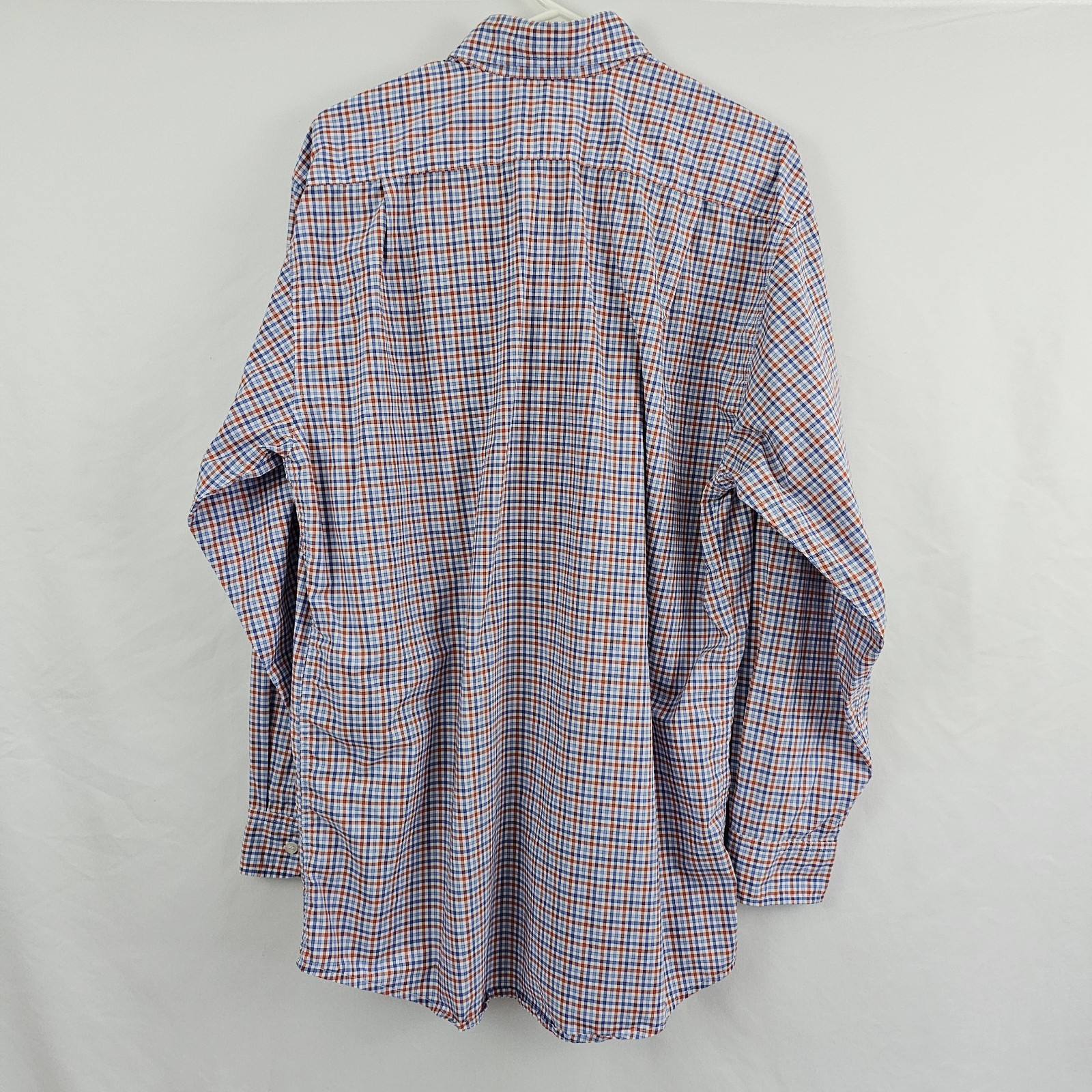 Kevin’s Plantation Men’s Checked Shirt Red Blue White Colorful Large