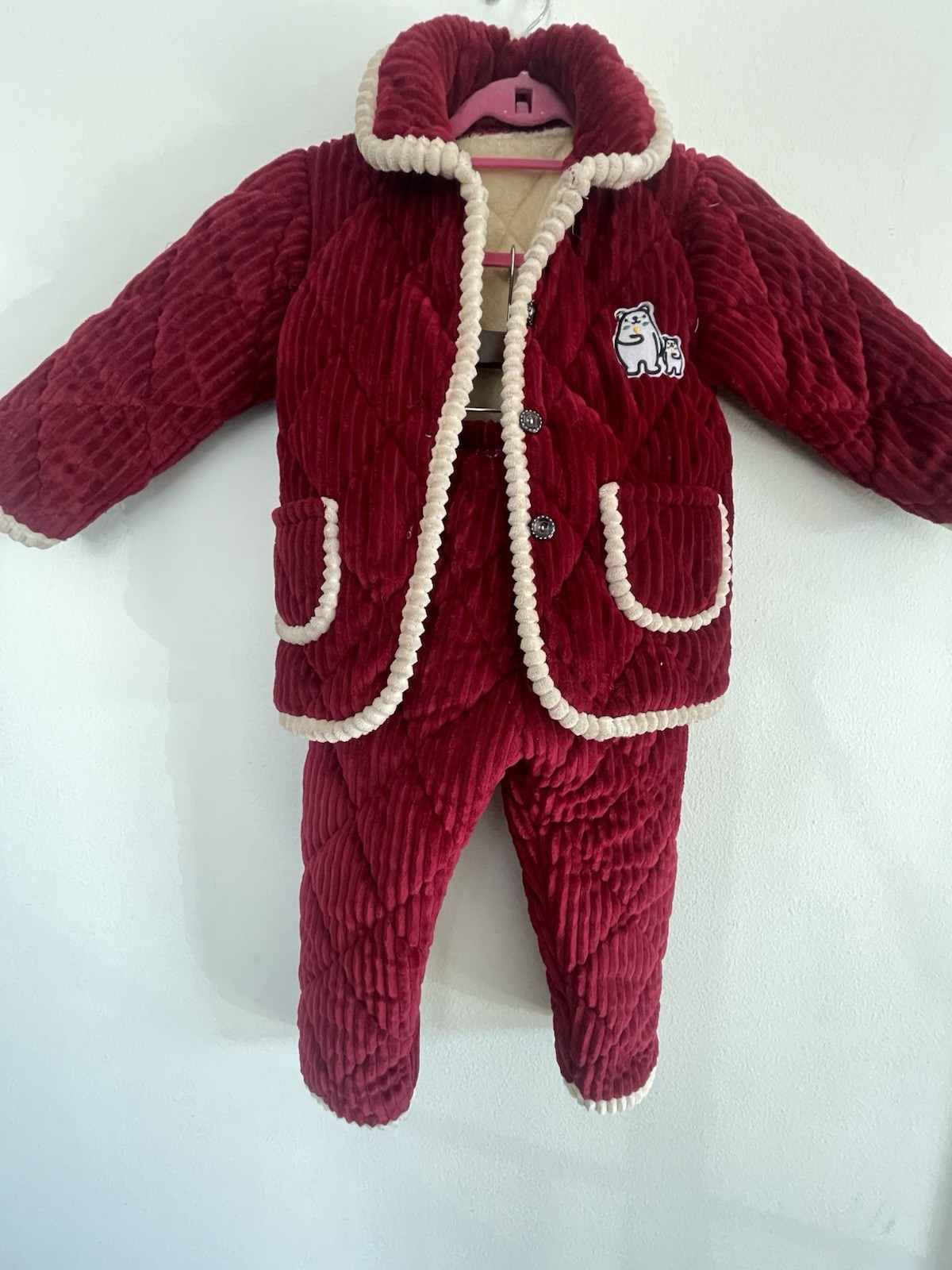 Kids Two Piece Pants And Jacket Comfy Warm Winter Outfit Kids Size Small (5/6)