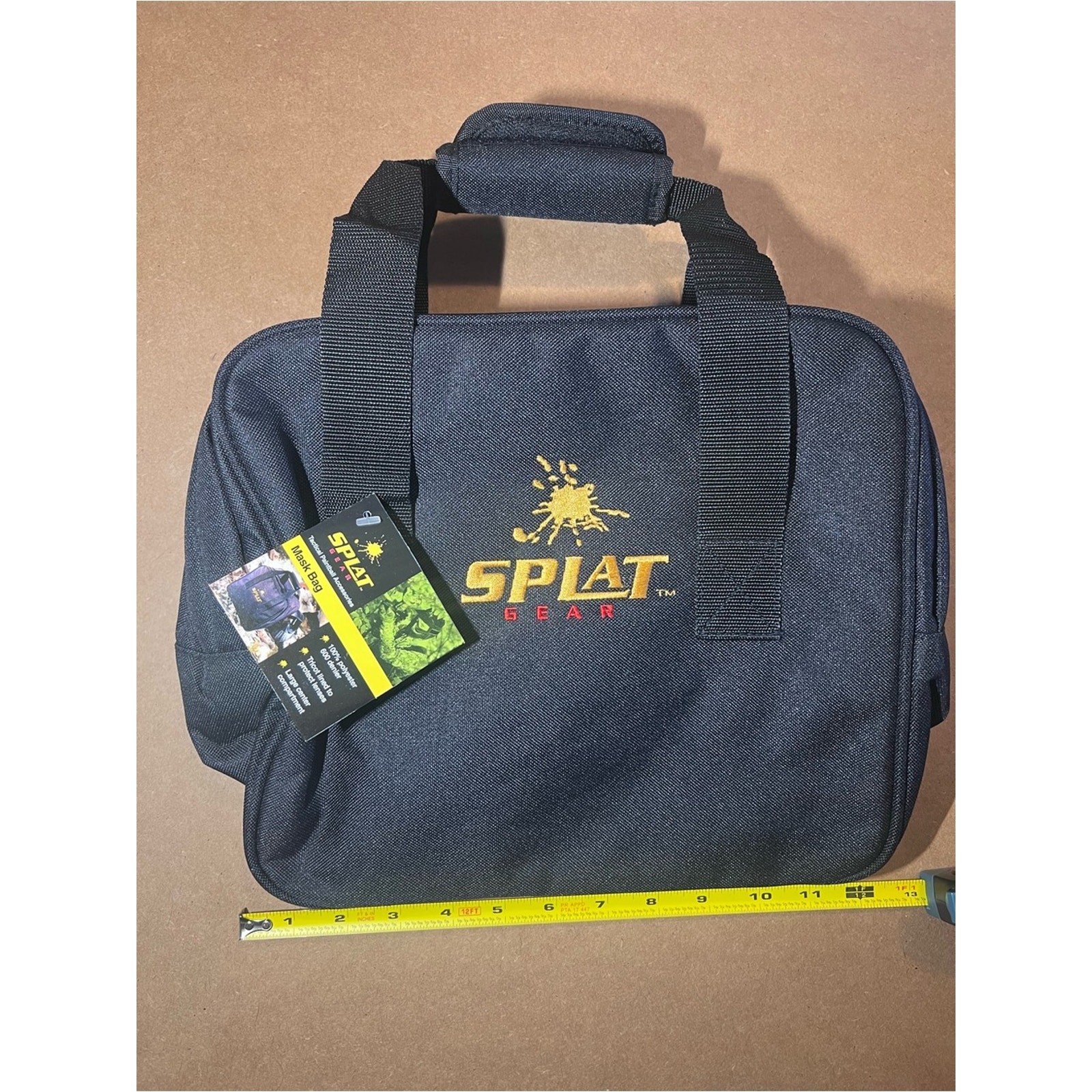 NEW! Splat Gear Black Duffel Bag – Compact Carry Bag for Paintball Mask