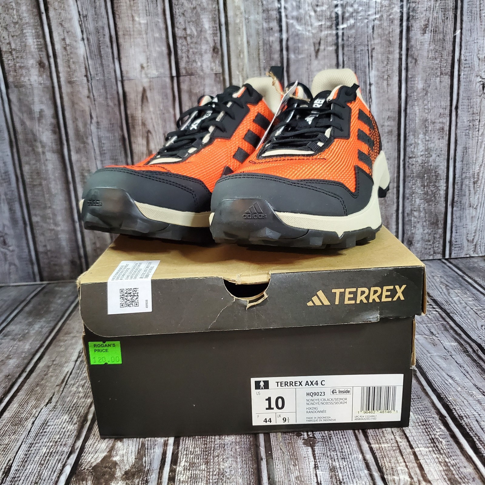 Adidas Men’s Terrex AX4 C Multisport Hiking Shoes HQ9023 Orange Black Size 10