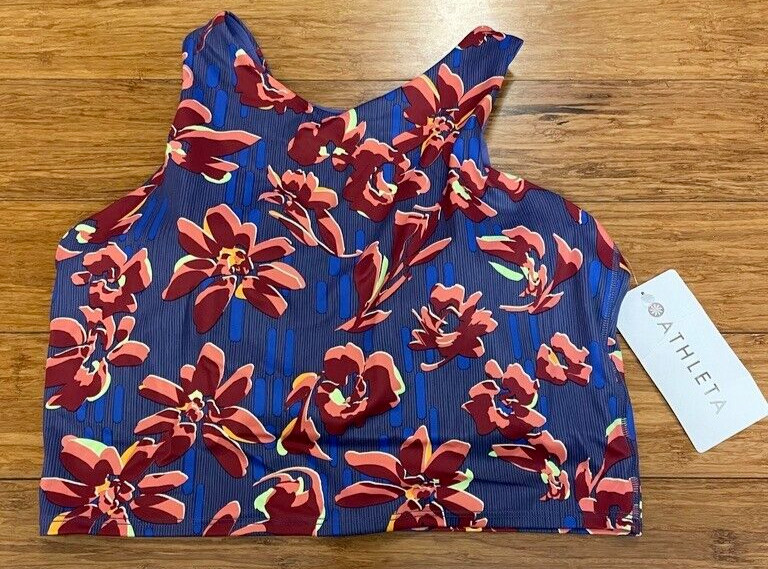 Athleta Conscious Crop Printed D-DD-Size S-NWT