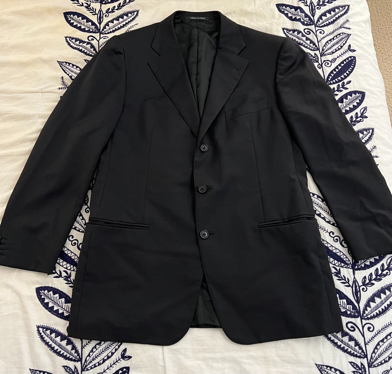 RARE! Ermenegildo Zegna Traveller Wool Blazer 42R Black Richards AS IS Read