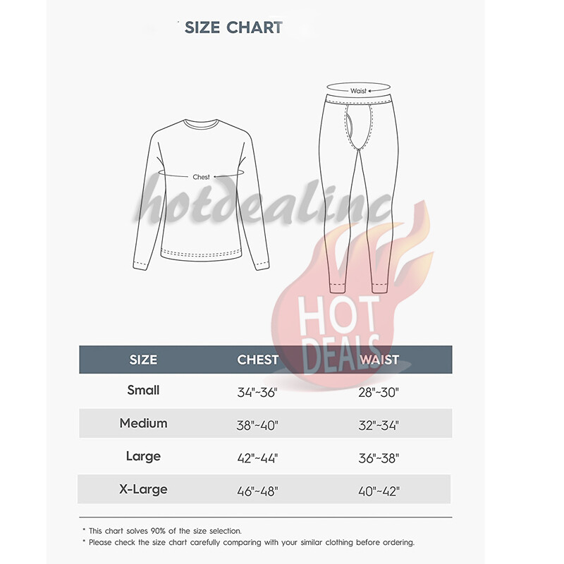 Men’s Waffle Knit Thermal Long Johns Winter Top/Bottom Cotton Underwear Set