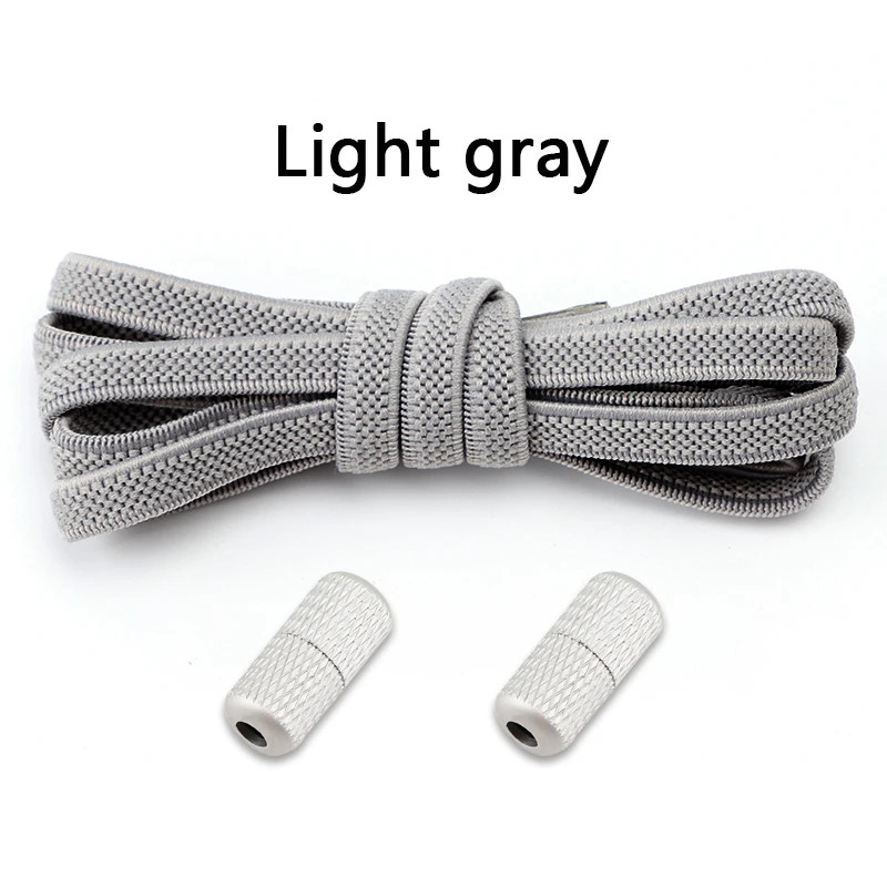 1Pair Elastic laces Sneakers Flats No tie Shoelace Sports Stretchy lazy Shoelace
