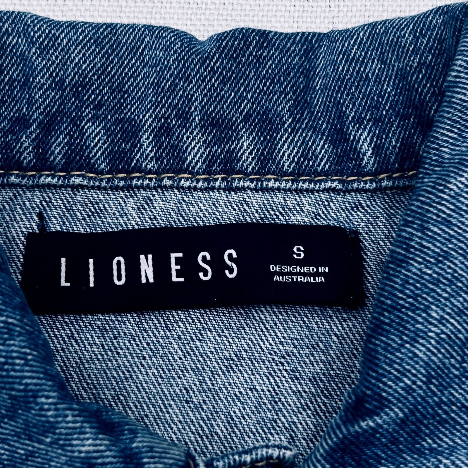 Lioness U Know Whats Up Denim Romper Womens S Blue Utility Button Front Playsuit