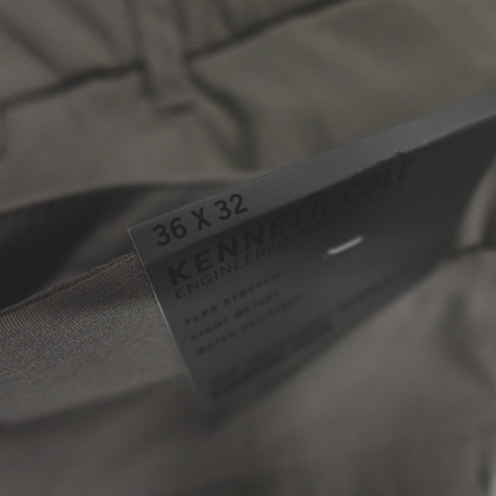 Kenneth Cole Men’s Tech Pants Lightweight Stretch DWR Tapered Fit Rover Grey
