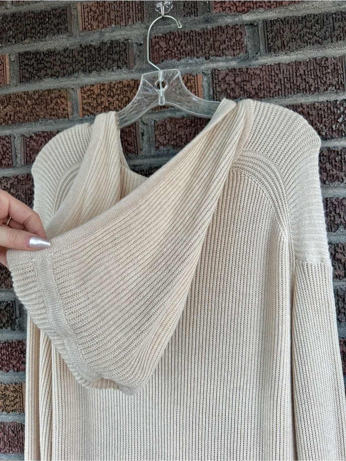 J. Crew Ribbed cotton-cashmere hoodie