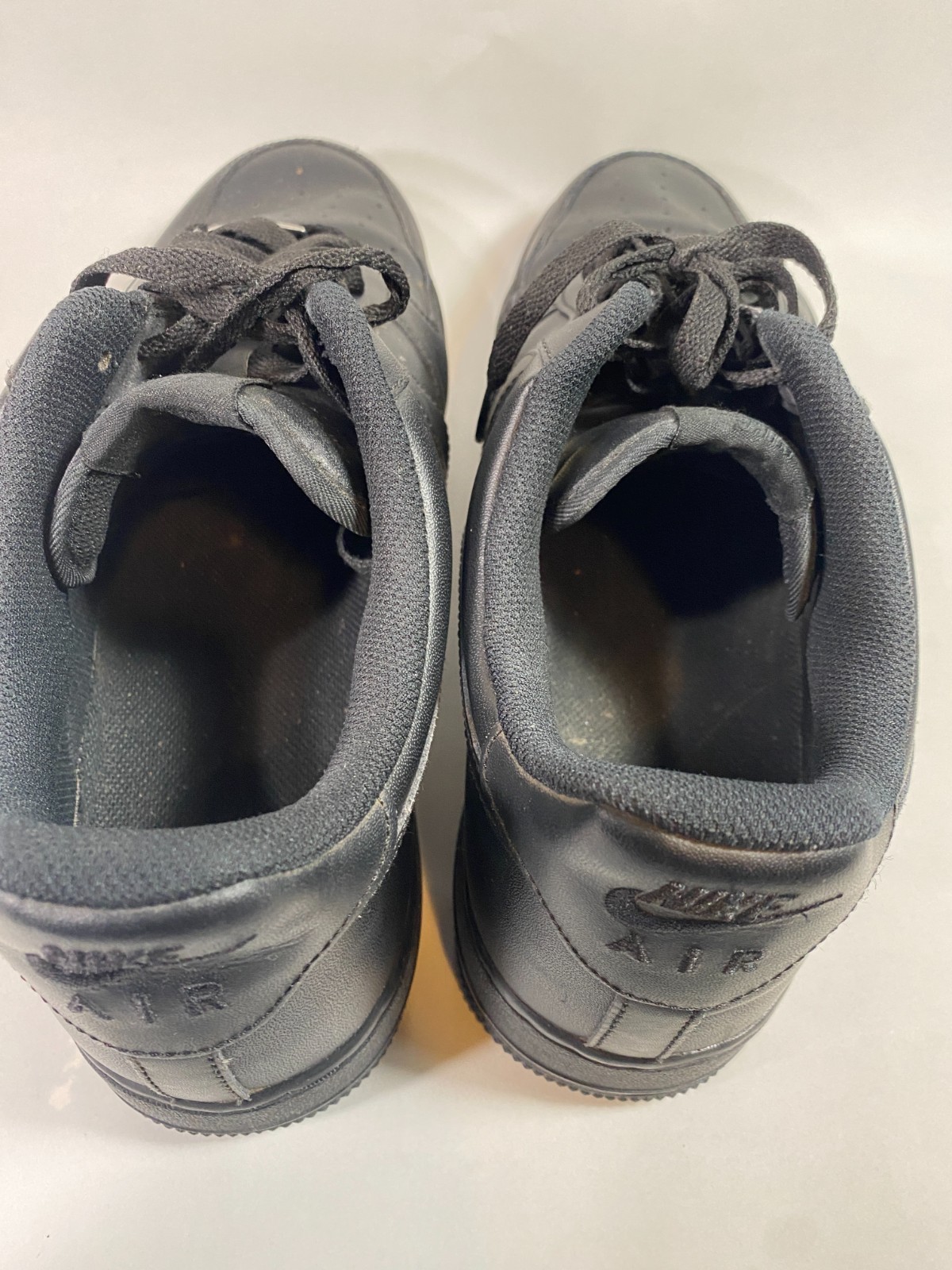 🔥 Nike Air Force 1 07 Low Triple Black Shoes Casual Mens Size 15 315122-111