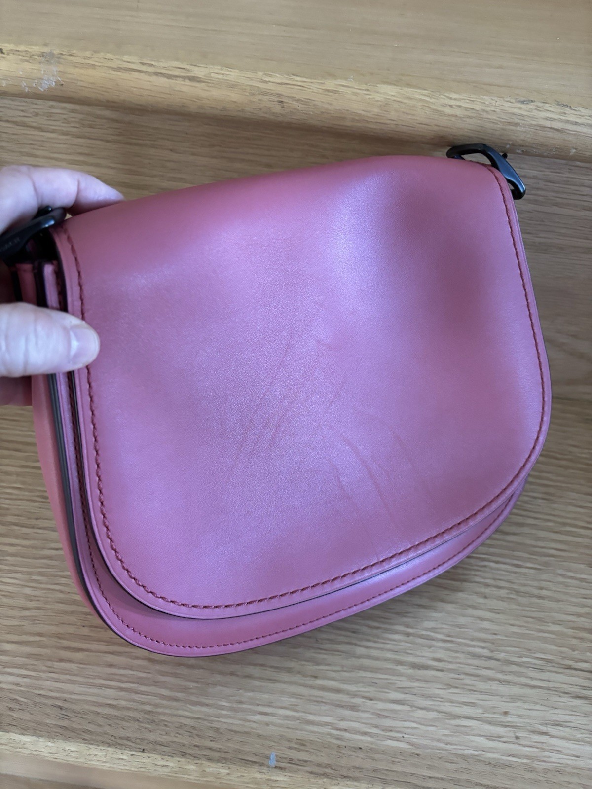 Coach 1941 Saddle Bag 23 Glovetanned Leather Purse 20115 58967 Peony Pink