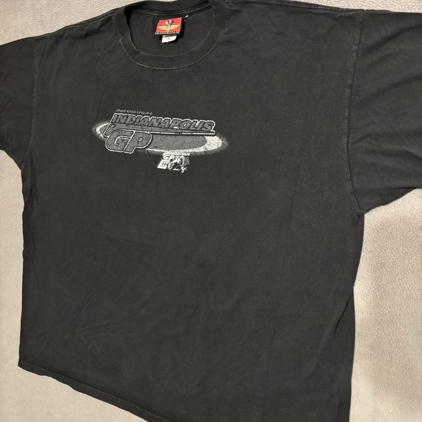 Indianapolis Motor Speedway Inaugural Motorcycle GP 2008 Shirt Mens 3XL Black