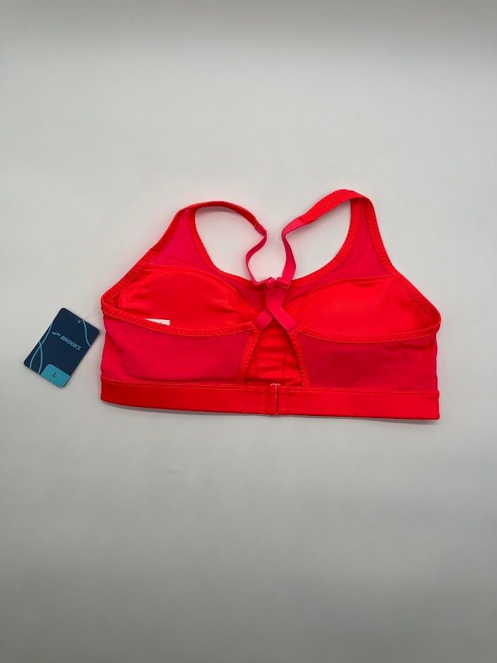 Brooks FastForward Womens Sports Bra Large Pink Crossback Running