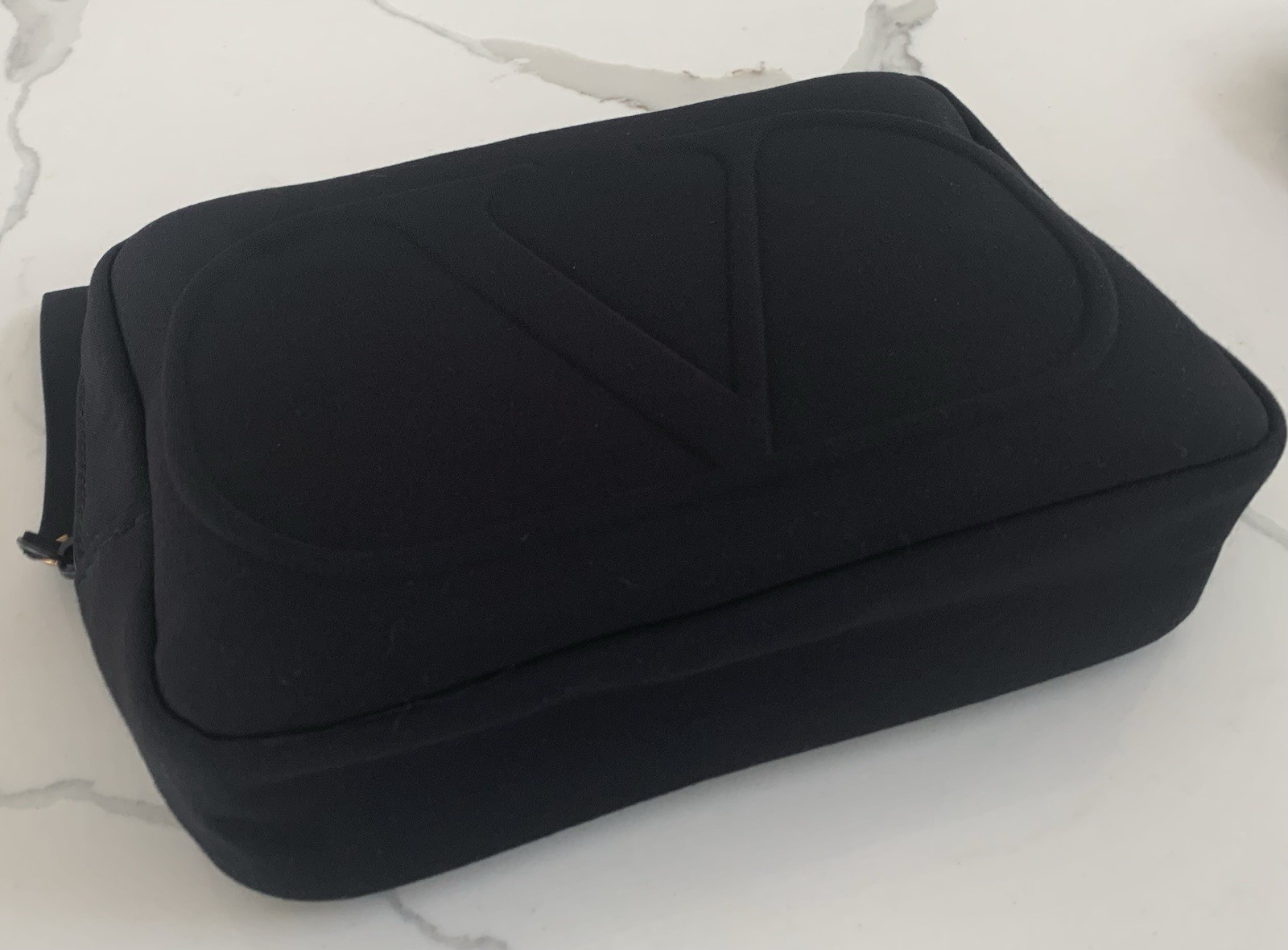 Valentino Beauty Pouch black Dopp Case toiletry travel cosmetic Bag New