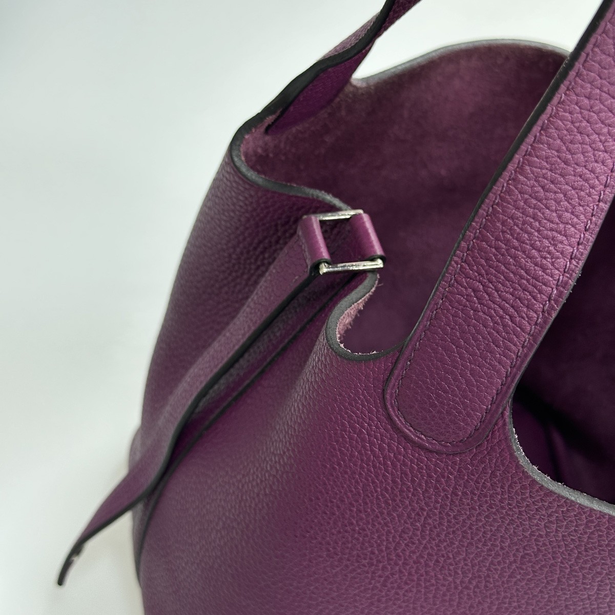 Hermes Picotin Lock 18 Anemone Purple Taurillon Clemence Palladium Hardware