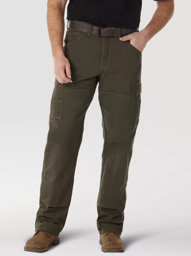 Wrangler RIGGS Workwear Ripstop Ranger Cargo Pant Color Loden Size 40×32