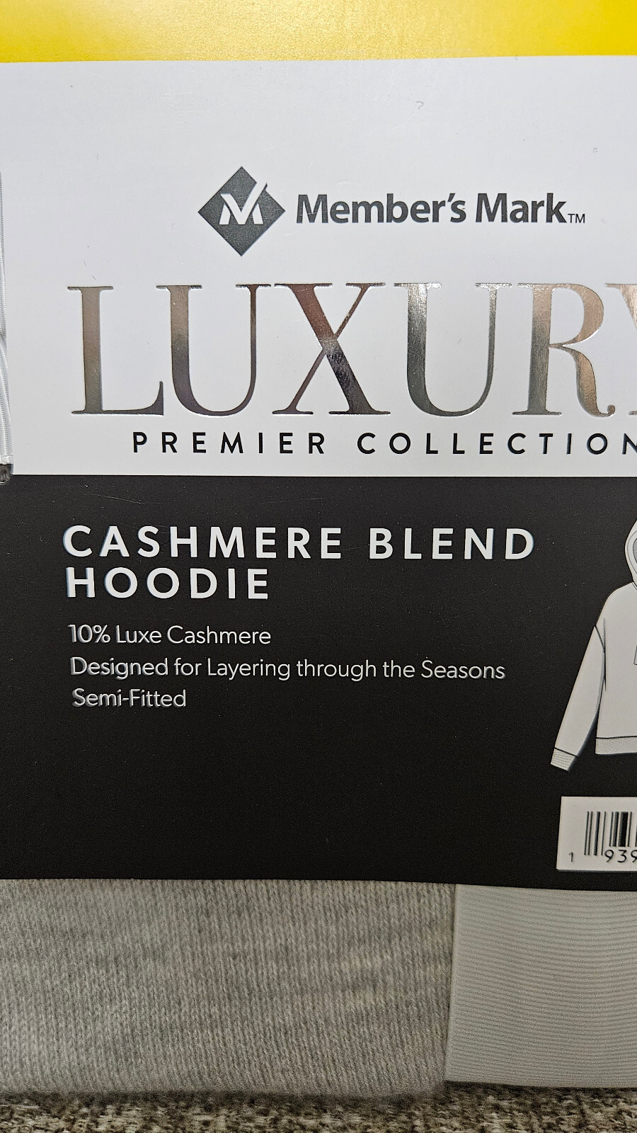 Hoodie, Member’s Mark Women’s Luxury, Cashmere Blend Size M