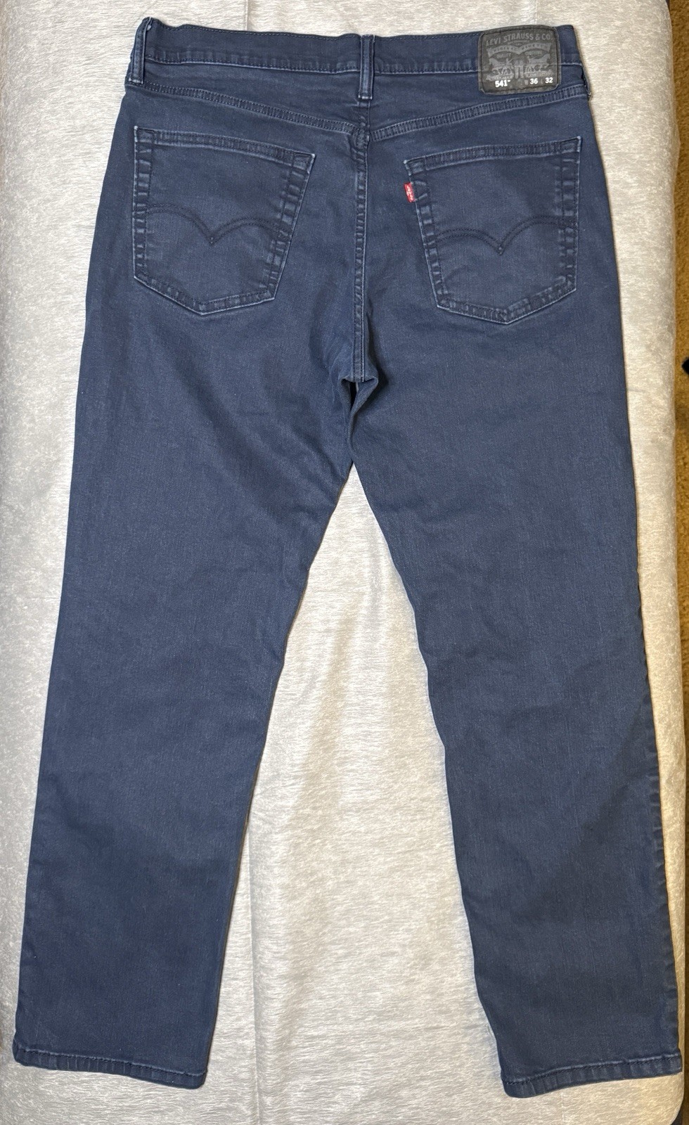 Levi’s Men’s 541 Athletic Fit Tapered Dark Blue Pants Mid Rise 5-Pocket (P3)