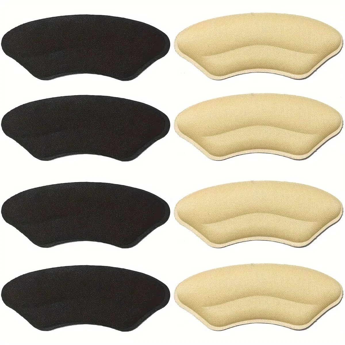 8 Pack Heel Pads for Shoes Self Adhesive Heel Grips Comfort Inserts