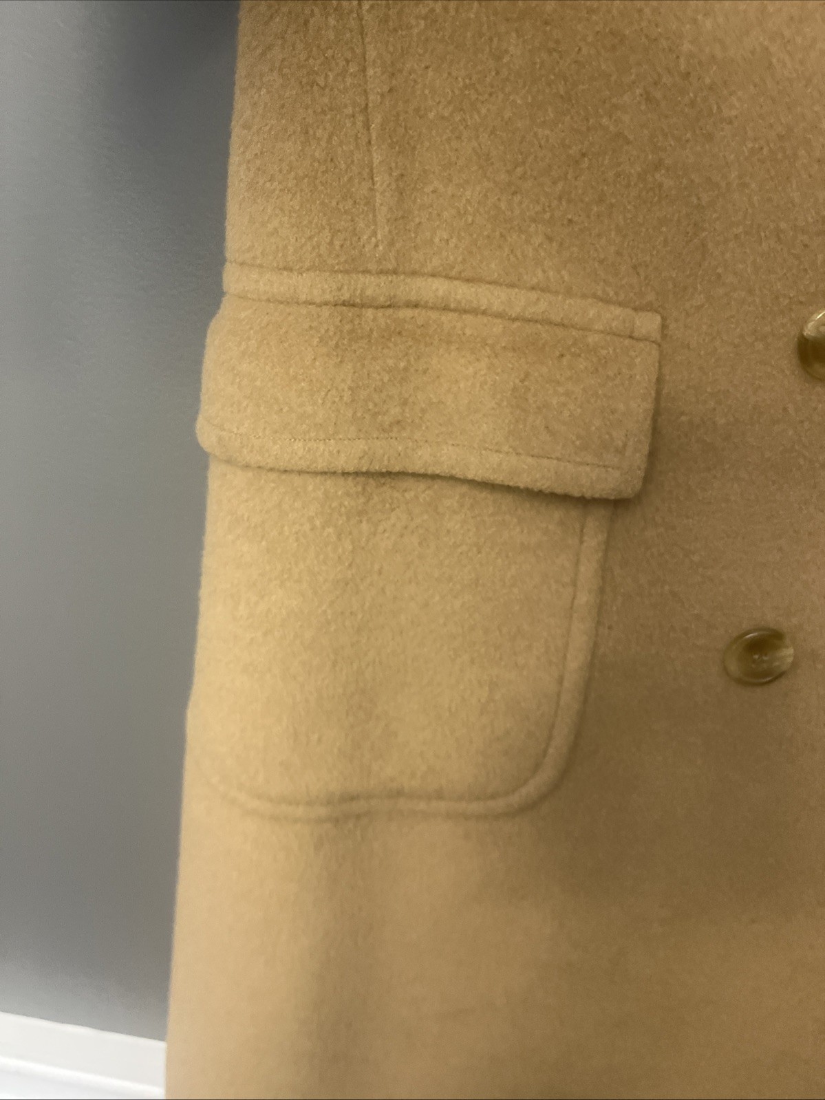 VINTAGE BROOKS BROTHERS MEN’S CAMELS HAIR DOUBLE BREASTED COAT
