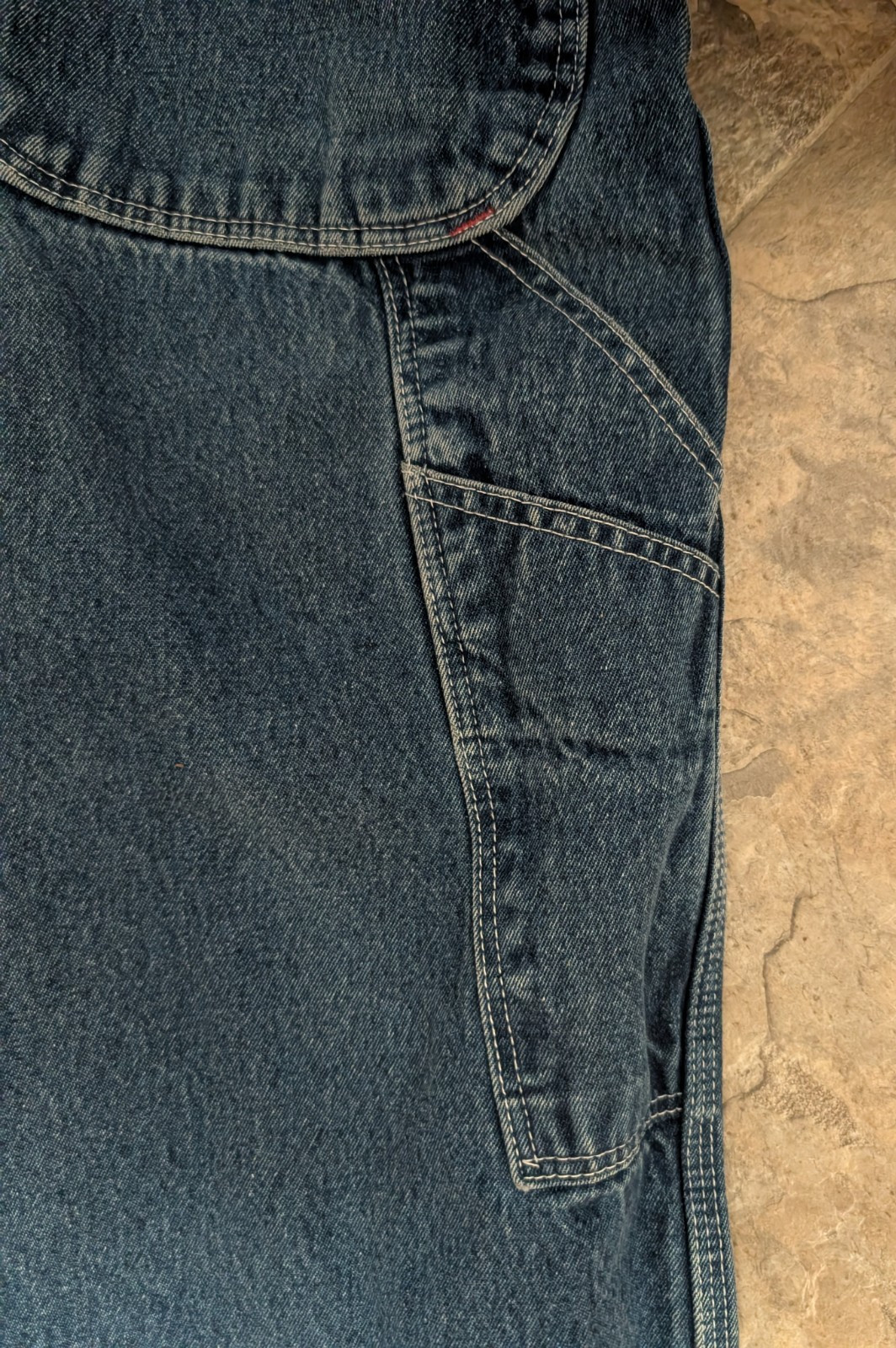 Dickies Denim Blue Bib Overalls Tag Size 36×30 – READ & SEE PICTURES