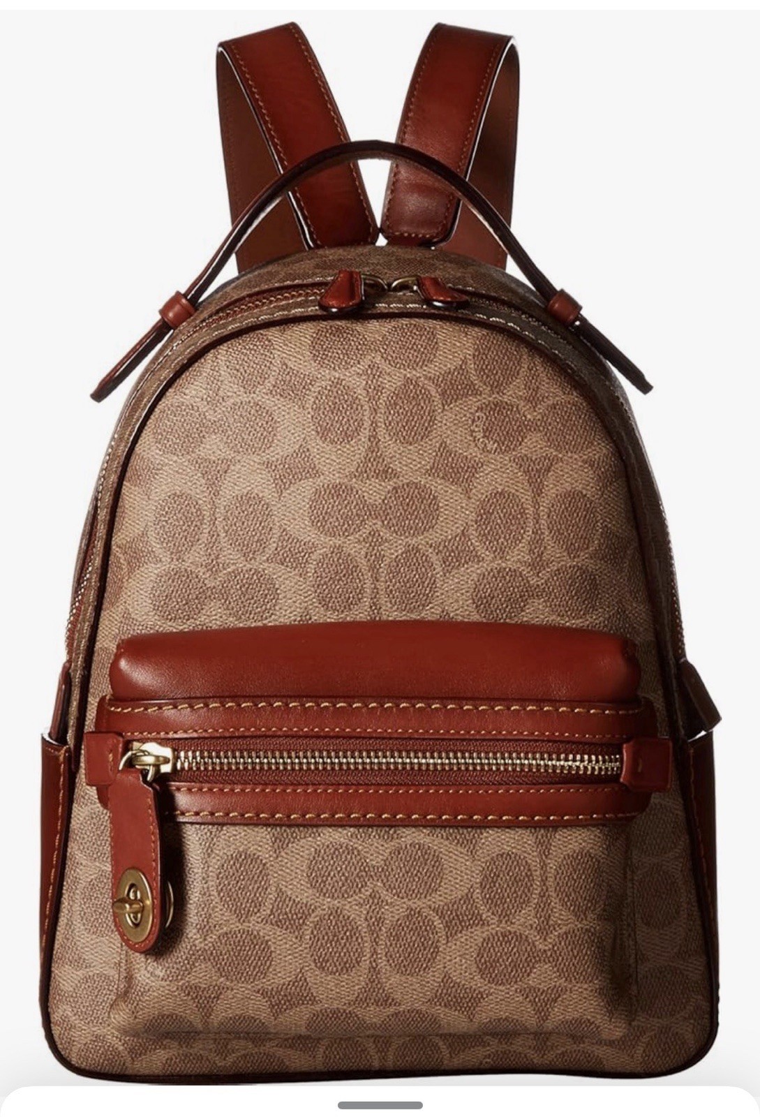 Coach Campus Backpack 23 In Signature Coated Canvas& Refined Calf Leather