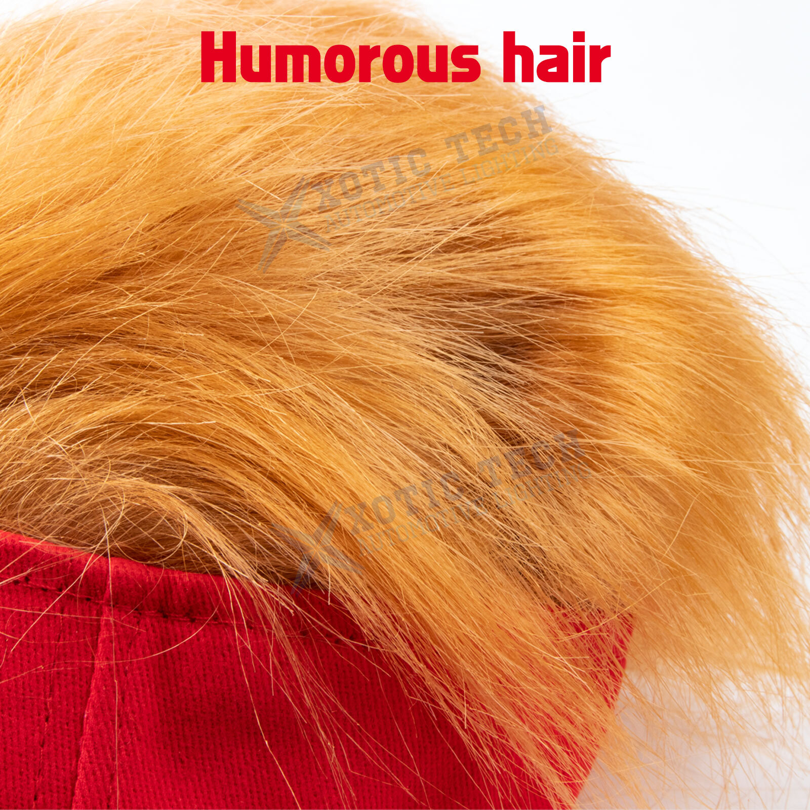 Trump 2024 Hat with 3D Fake Hair Ultra Embroidered Adjustable MAGA Baseball Cap