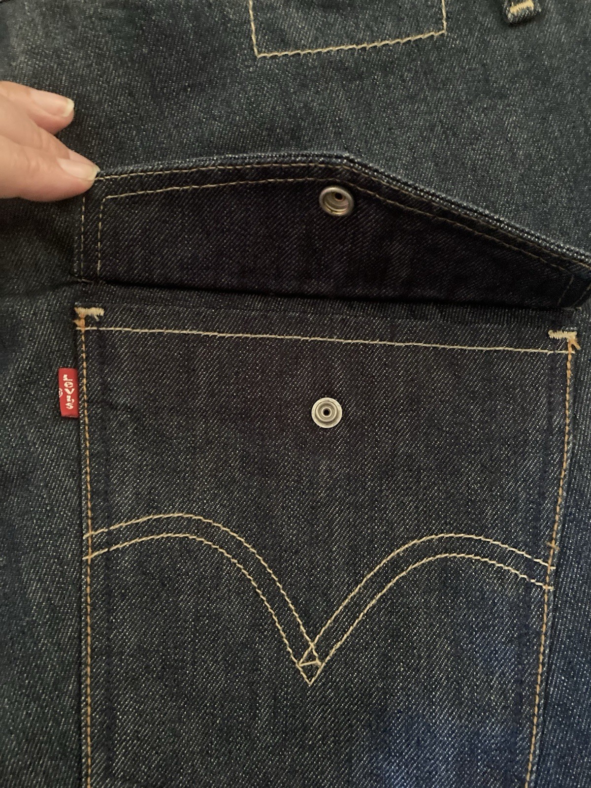 Vintage LEJ 2003 Y2K Levi’s Engineered Jeans Loose Flap Pocket W36x34 Grunge NWT