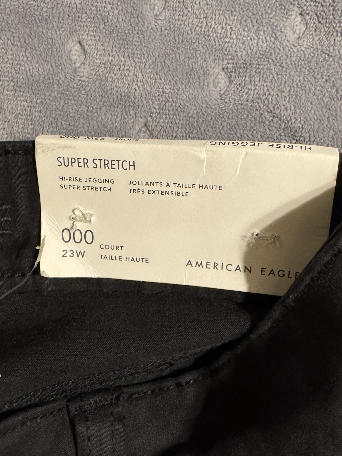 American Eagle Super Stretch Women’s High Rise Slim Jegging Jeans Black 000