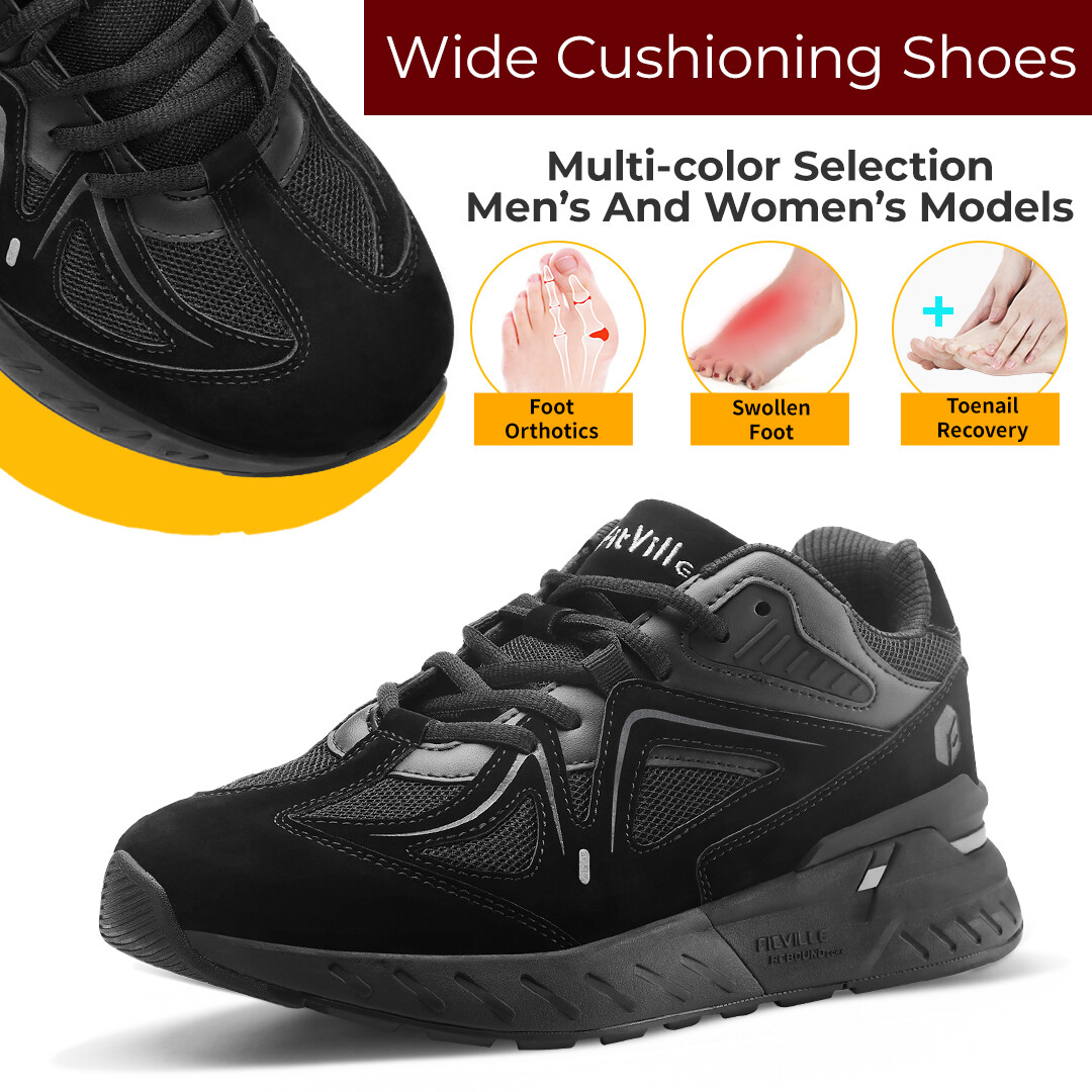 Fitville Mens Sneakers Extra Wide Walking Shoes Casual Running Shoes Pain Relief