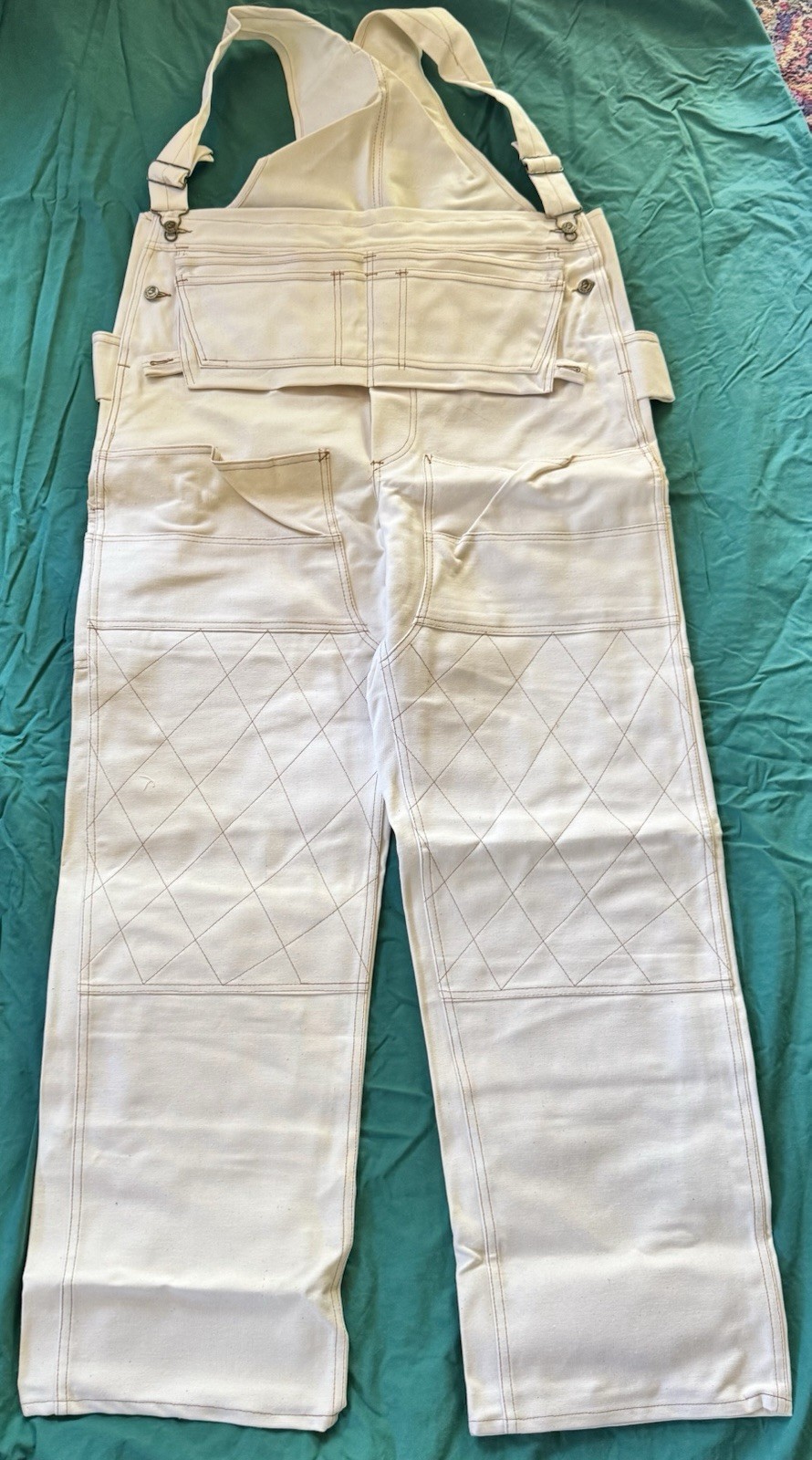 Vintage Ben Davis Overalls Mens Carpenter USA Natural Color 40×32 New Old Stock