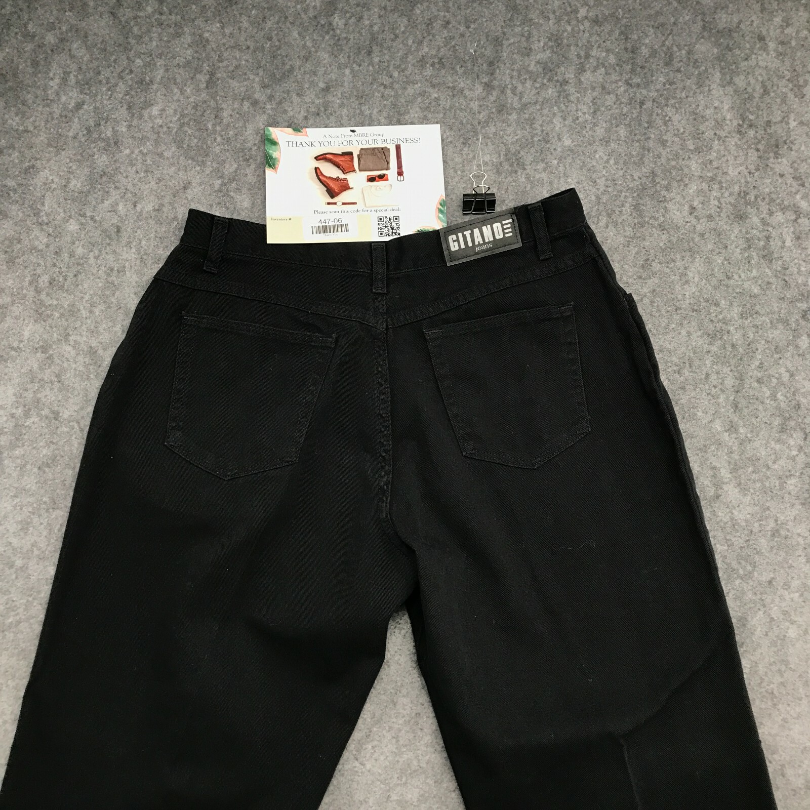 Gitano Jeans Women 18 Petite High Rise Denim Black Straight 5 Pocket 100% Cotton