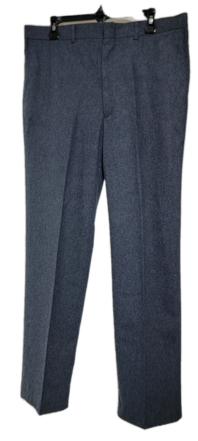 Vtg 70s Haggar Mens 36×32 Charcoal Gray Wool Blend Slacks Made in USA Elite Zip