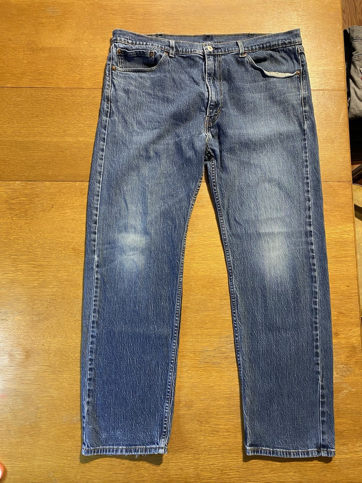 Levi’s 505 Jeans Mens 40×32(40×31) Blue Denim Straight Grunge Retro American EUC